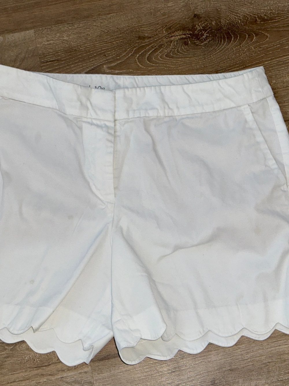 Talbots High Waist White Shorts Crisp Summer Essential